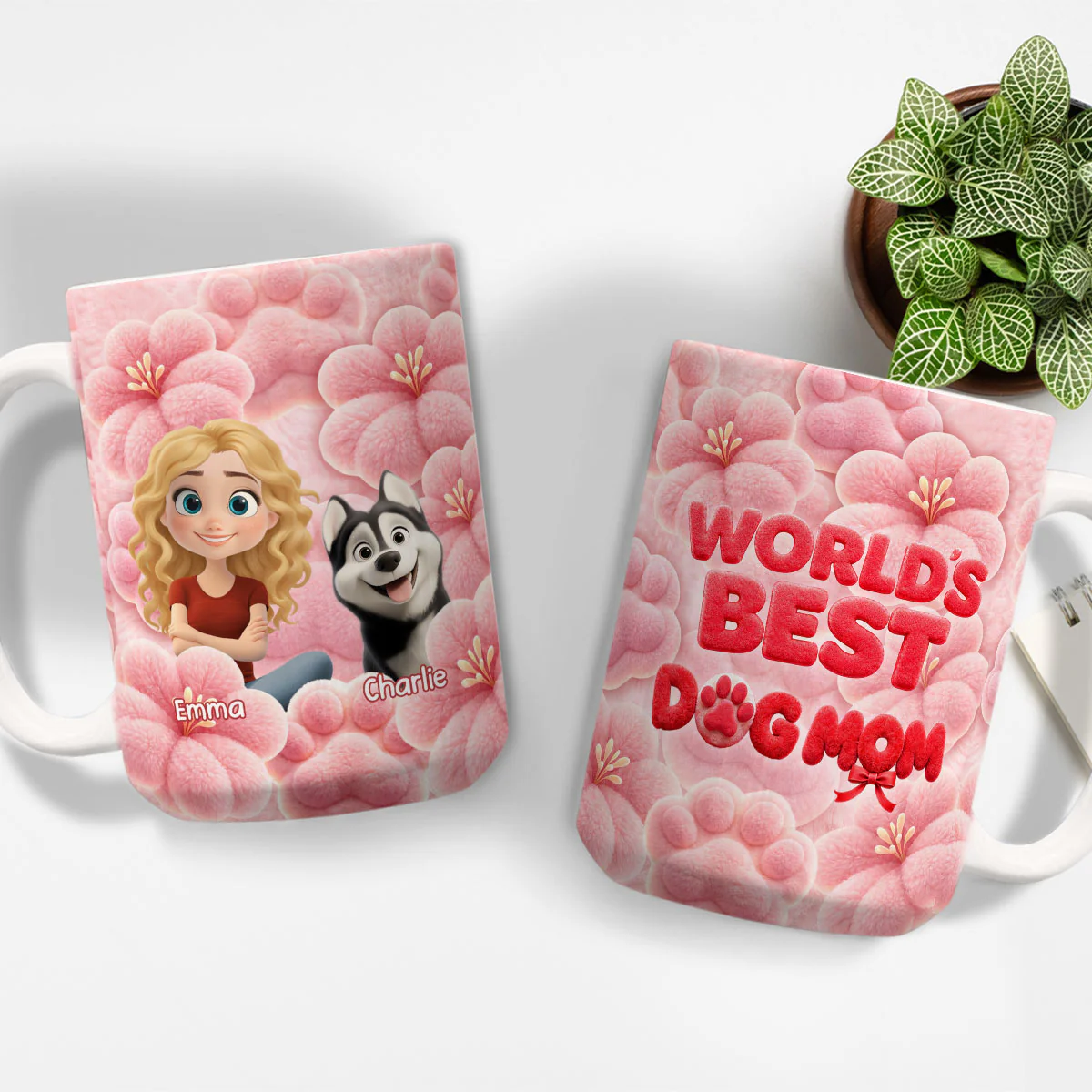 Best Mom In The World - Personalized Custom 3D Inflated Effect Mug - Image 5
