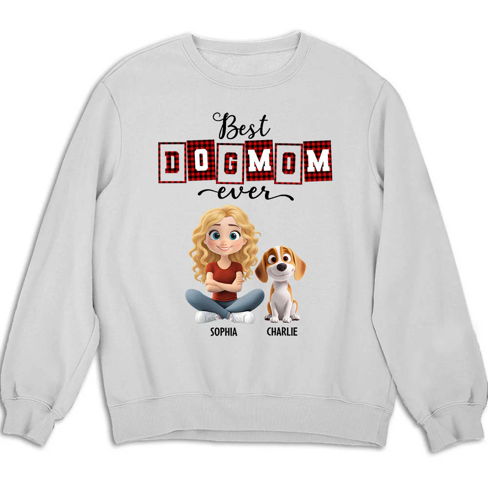 Best Mom Of The Year Cartoon - Personalized Custom Sweatshirt