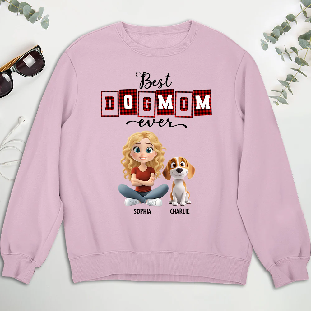 Best Mom Of The Year Cartoon - Personalized Custom Sweatshirt - Image 2