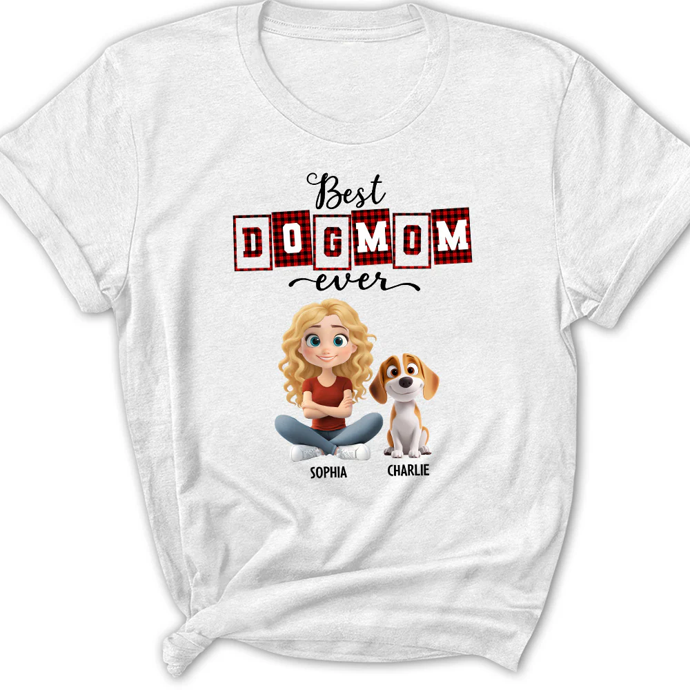 Best Mom Of The Year Cartoon - Personalized Custom Women's T-Shirt