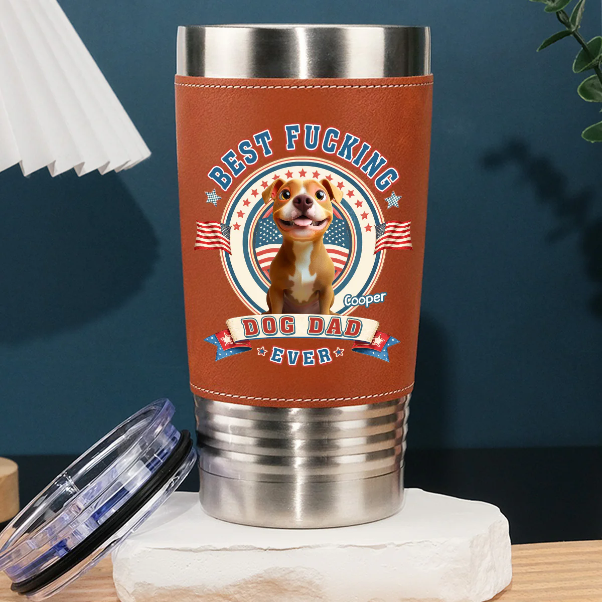 Best Of The Best - Personalized Custom Leather Tumbler