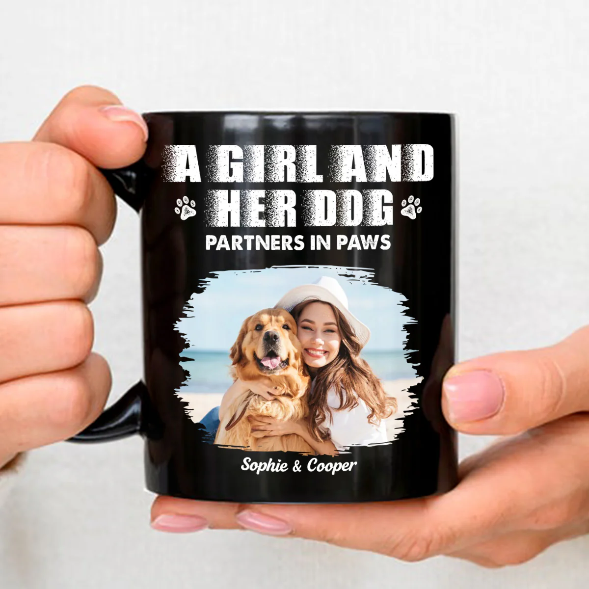 Best Partner To Me Photo - Personalized Custom Coffee Mug