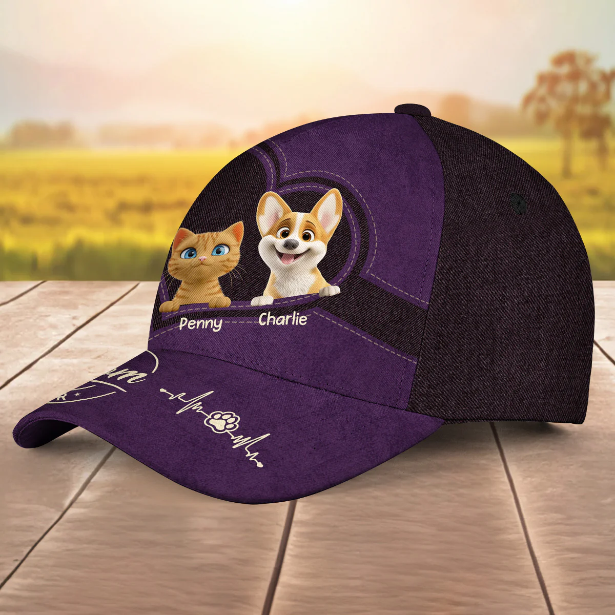 Best Pet Mom Ever - Personalized Custom Classic Cap - Image 2