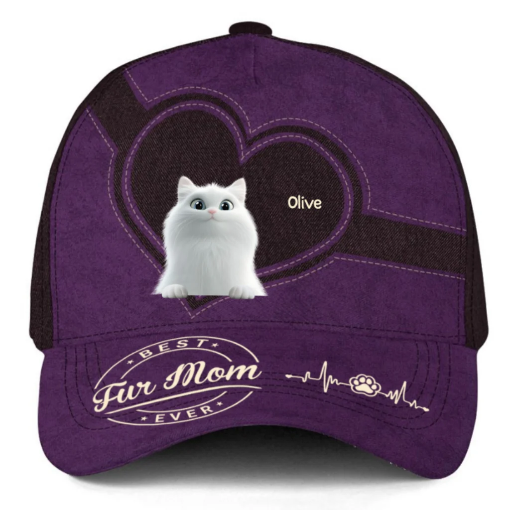 Best Pet Mom Ever - Personalized Custom Classic Cap - Image 6