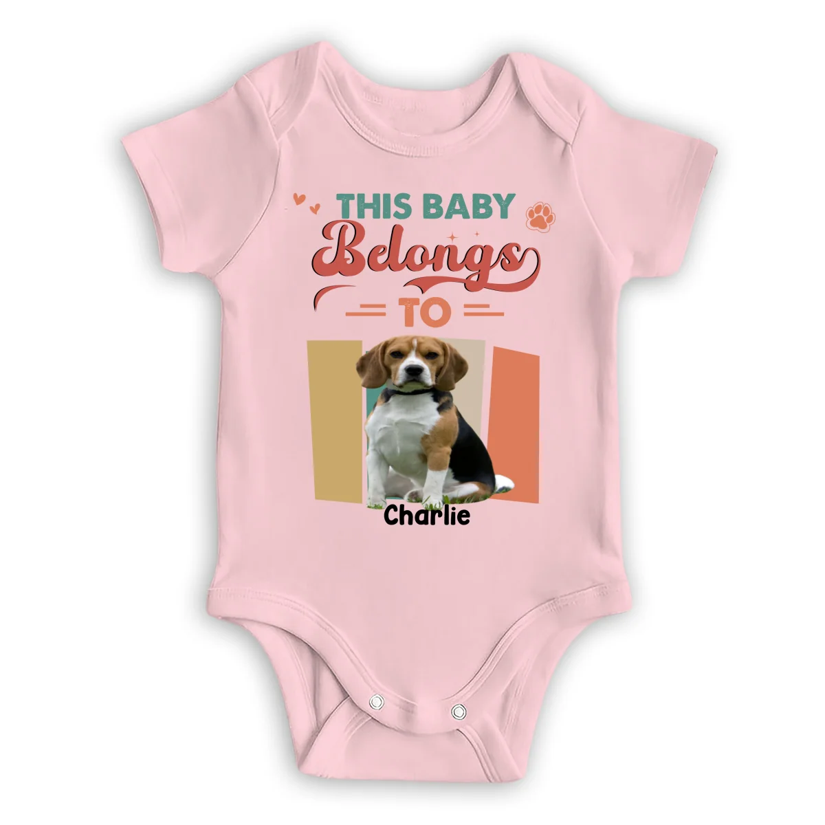 Best Pets Friend Photo - Personalized Custom Baby Onesie - Image 6