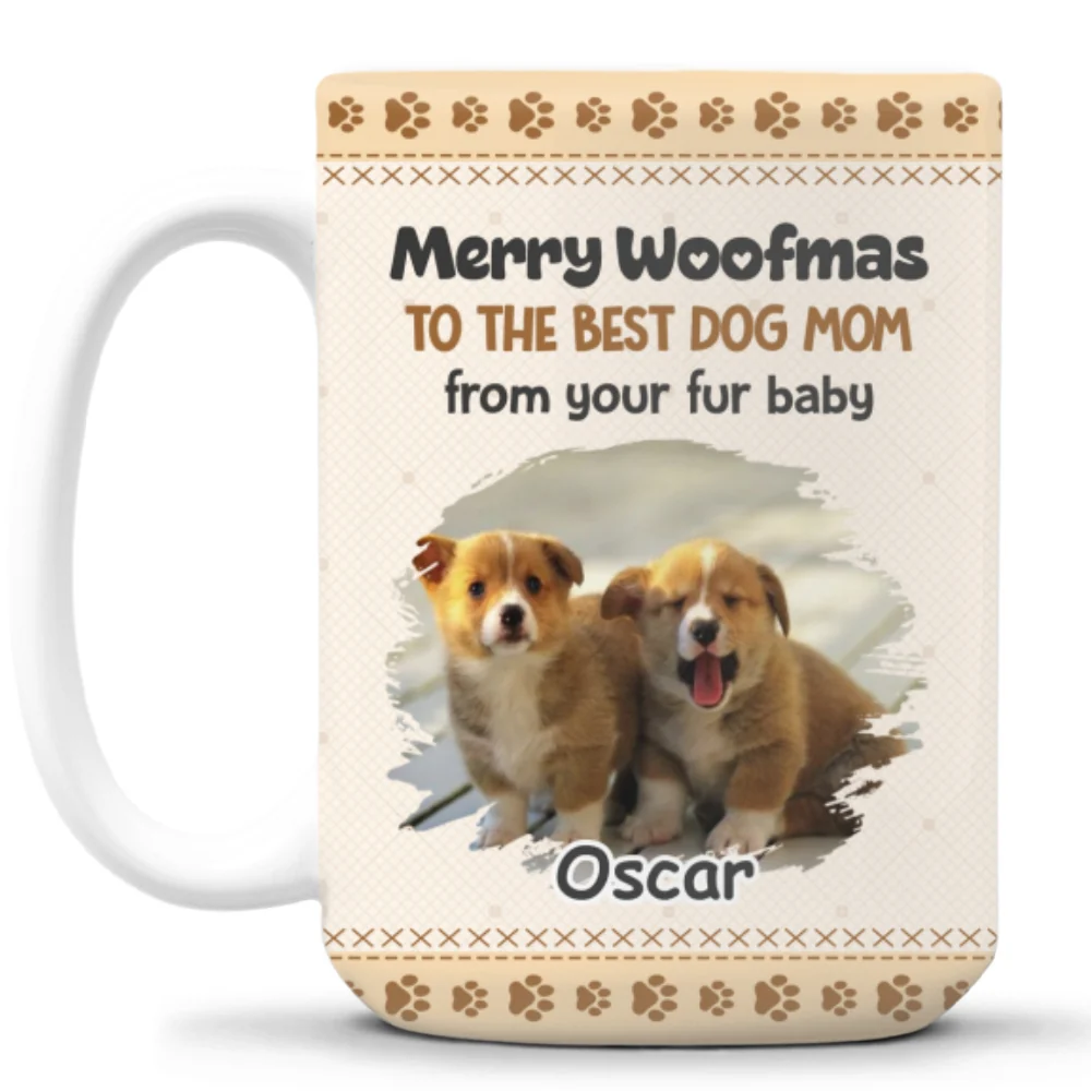 Best Wishes From Your Fur Babies Photo - Personalized Custom Coffee Mug - Image 4