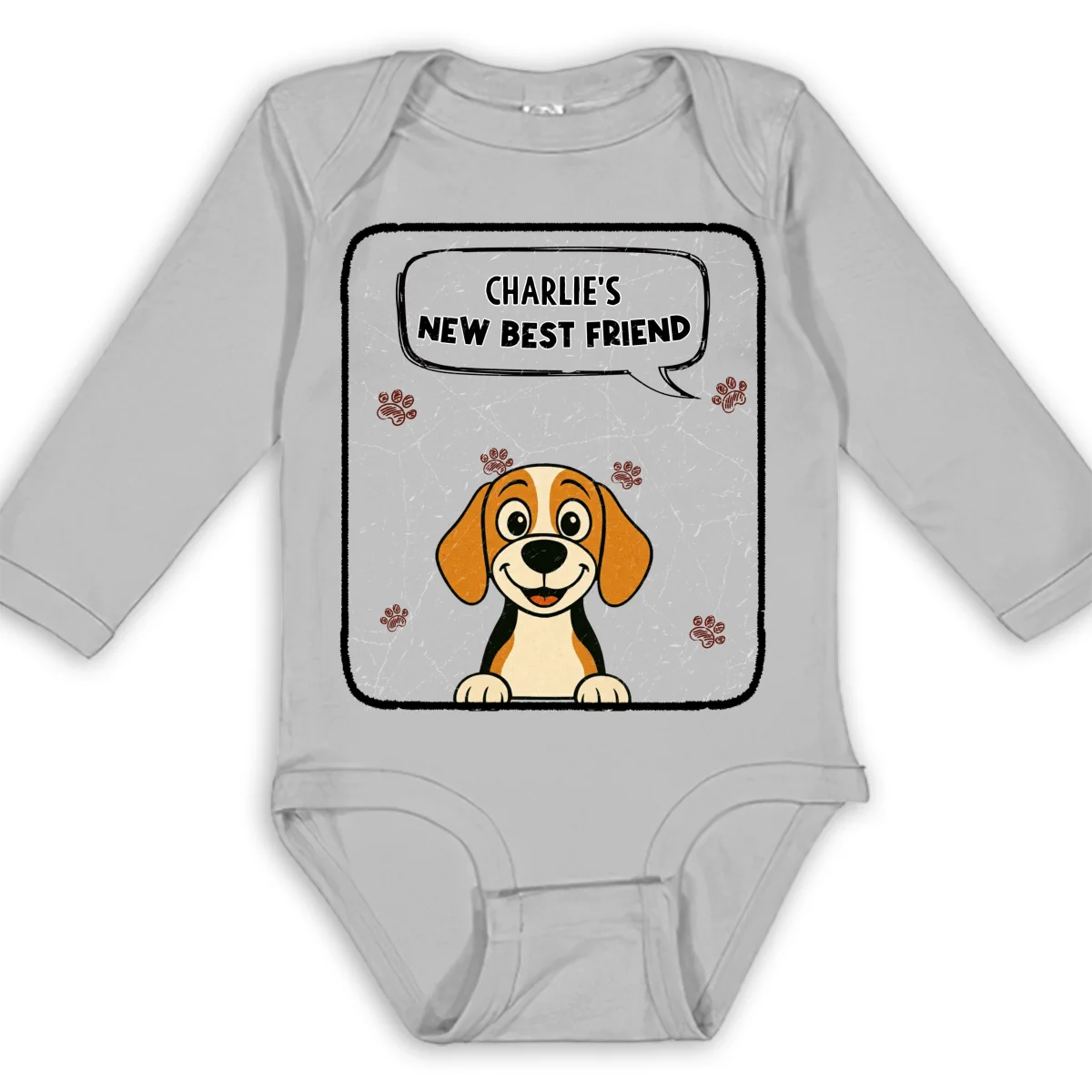 Bestie With Paws - Personalized Custom Baby Onesie - Image 7