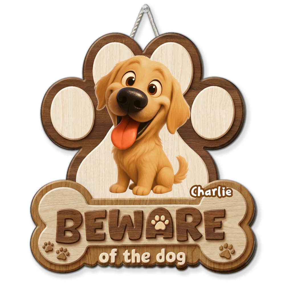 Beware Of Them - Personalized Custom Wood Sign
