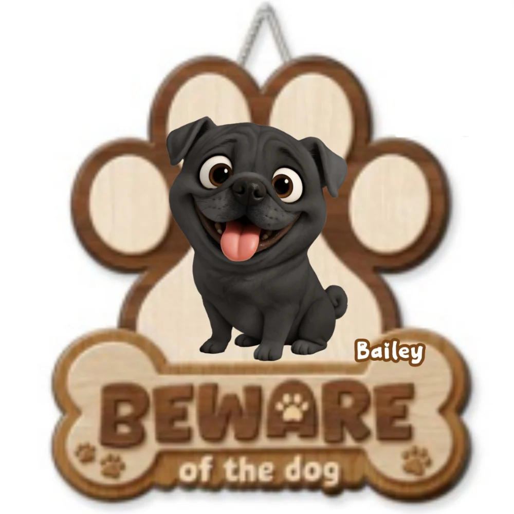 Beware Of Them - Personalized Custom Wood Sign - Image 6