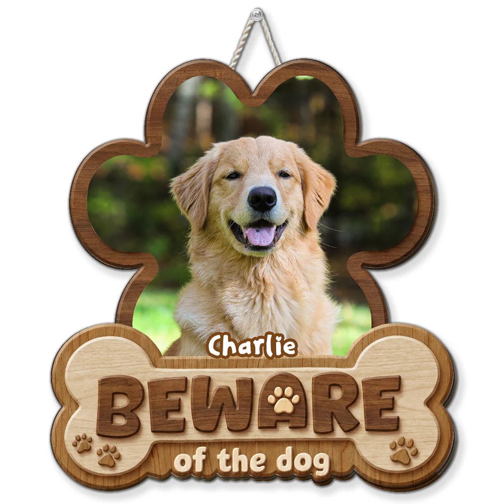 Beware Of Them Photo - Personalized Custom Wood Sign