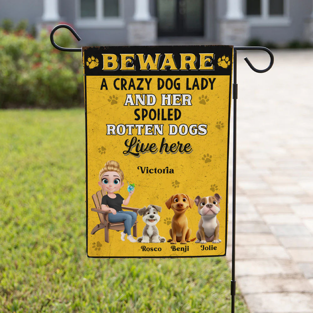 Beware - Personalized Custom Flag - Image 3