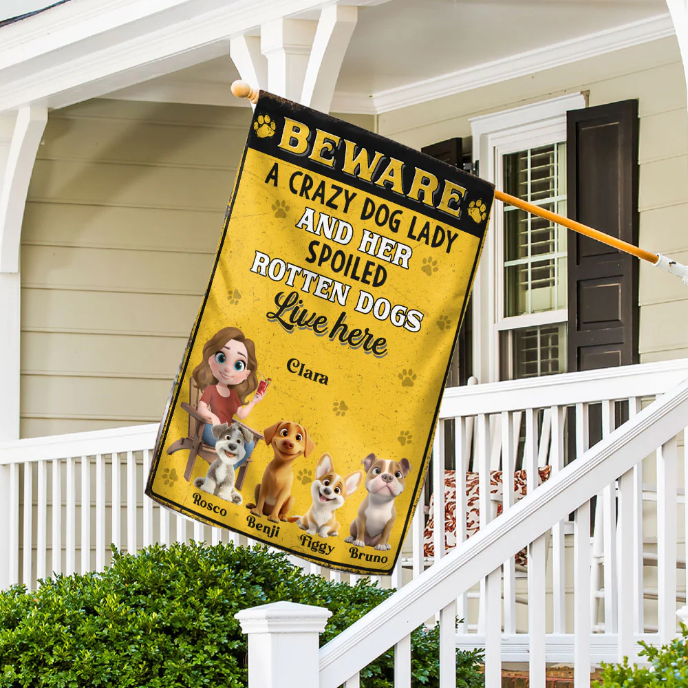 Beware - Personalized Custom Flag - Image 4