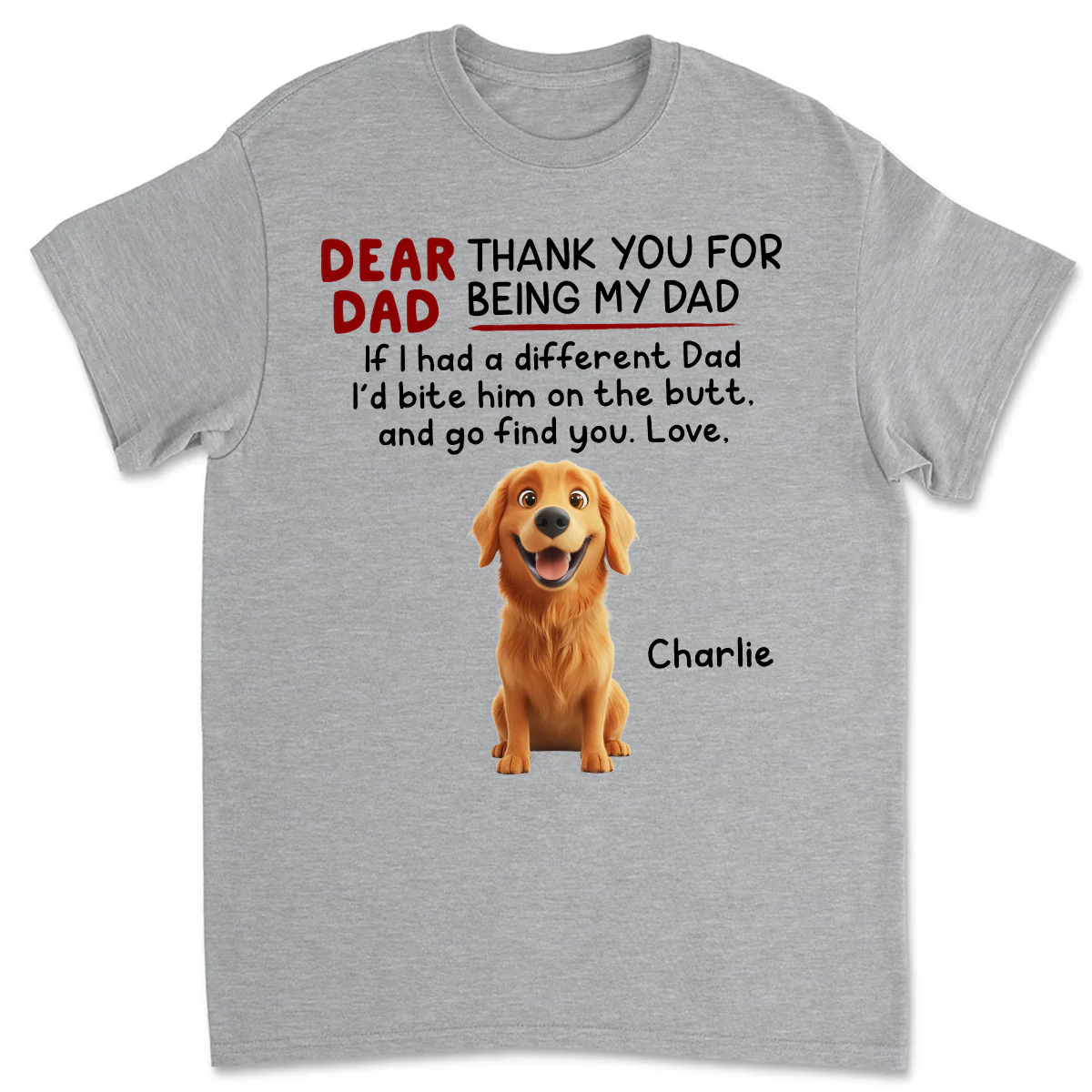 Bite Their Butt Cartoon - Personalized Custom Unisex T-Shirt