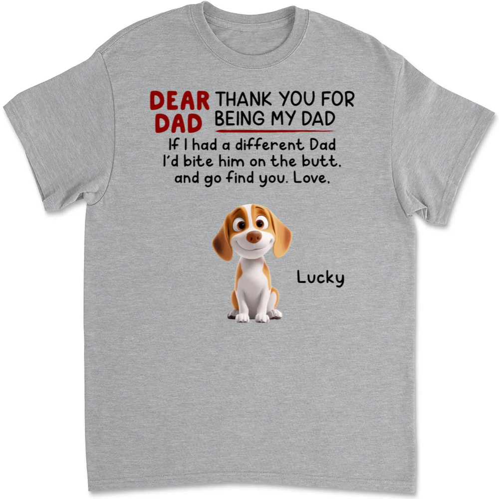 Bite Their Butt Cartoon - Personalized Custom Unisex T-Shirt - Image 6