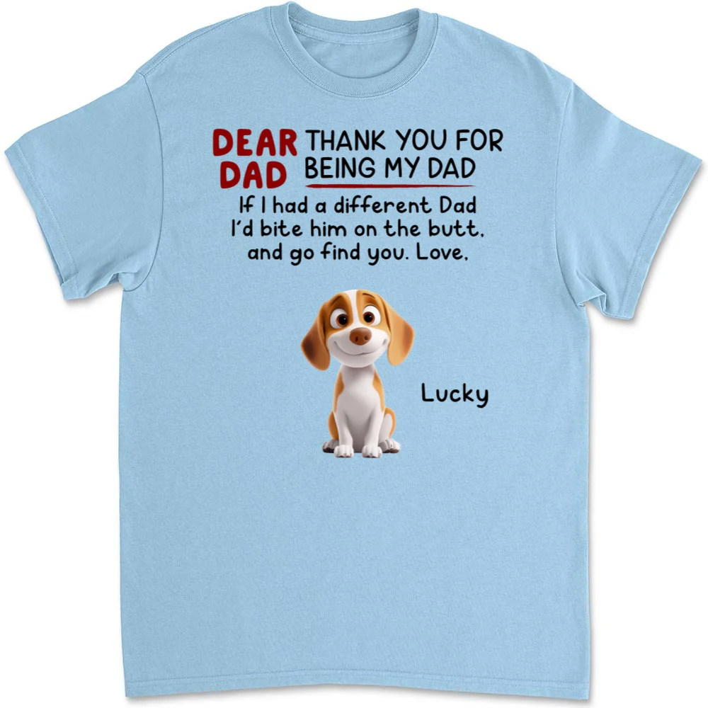 Bite Their Butt Cartoon - Personalized Custom Unisex T-Shirt - Image 7