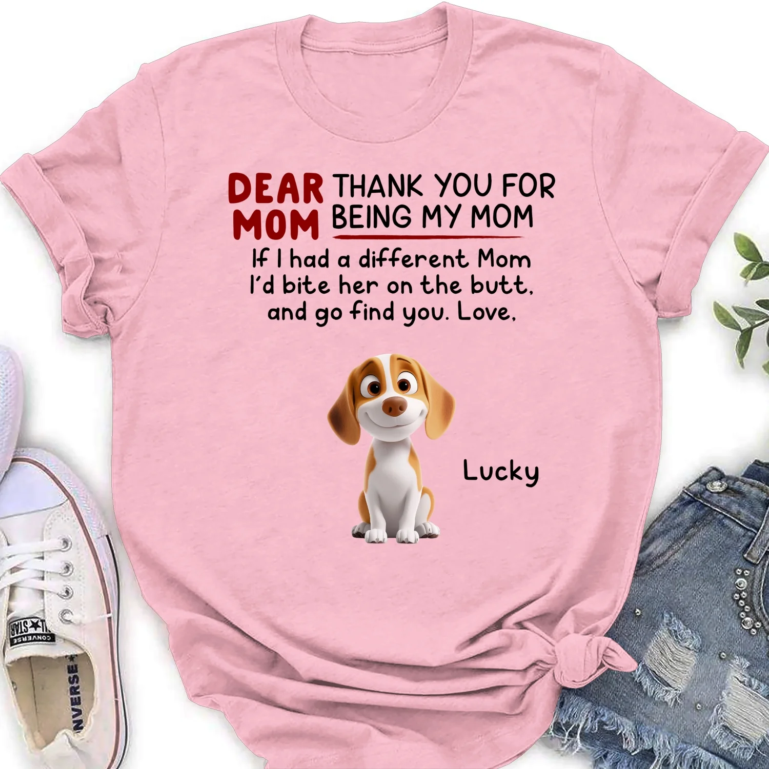 Bite Their Butt Cartoon - Personalized Custom Women's T-Shirt - Image 7