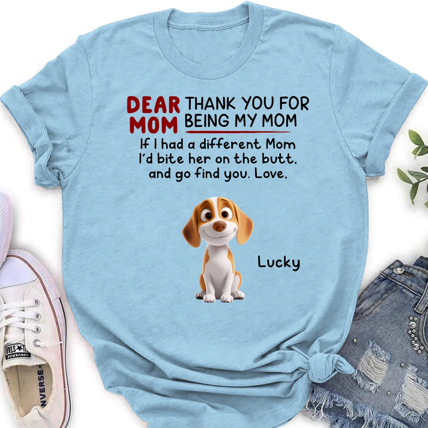 Bite Their Butt Cartoon - Personalized Custom Women's T-Shirt - Image 8