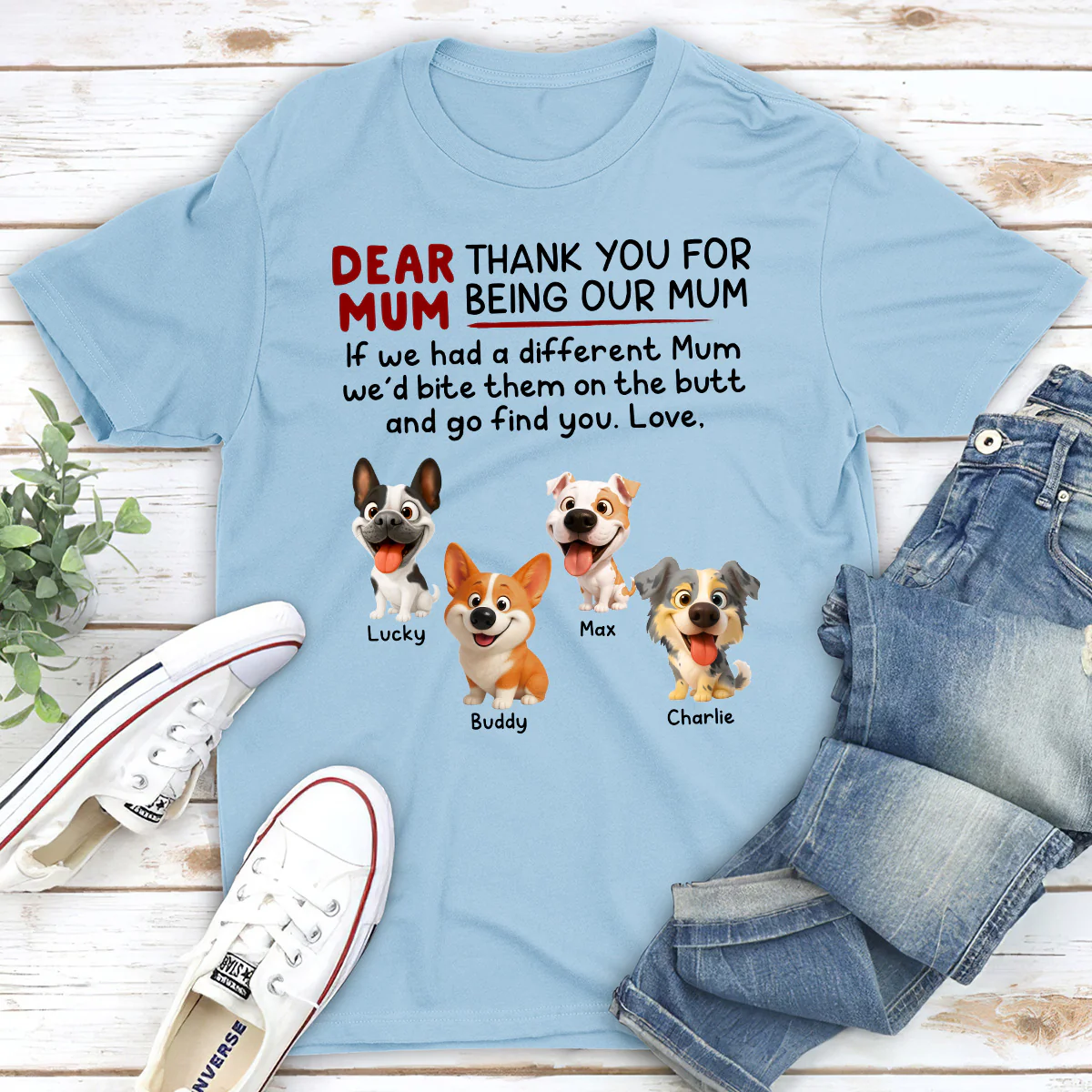Bite Their Butt - Personalized Custom Unisex T-Shirt - Image 4