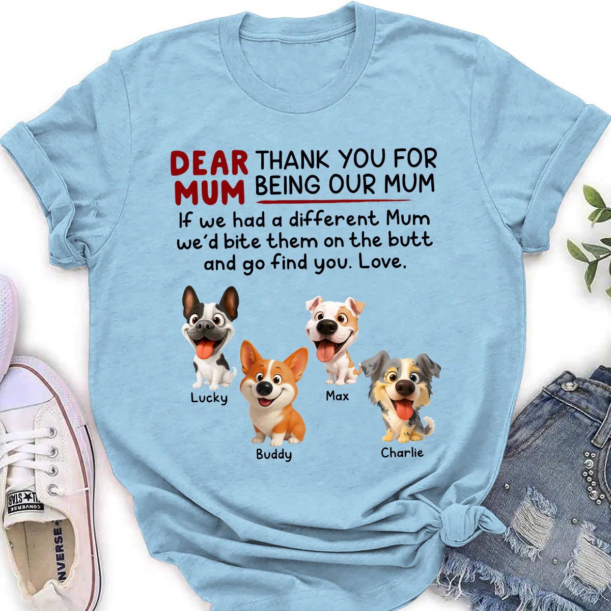 Bite Their Butt - Personalized Custom Women's T-Shirt - Image 2