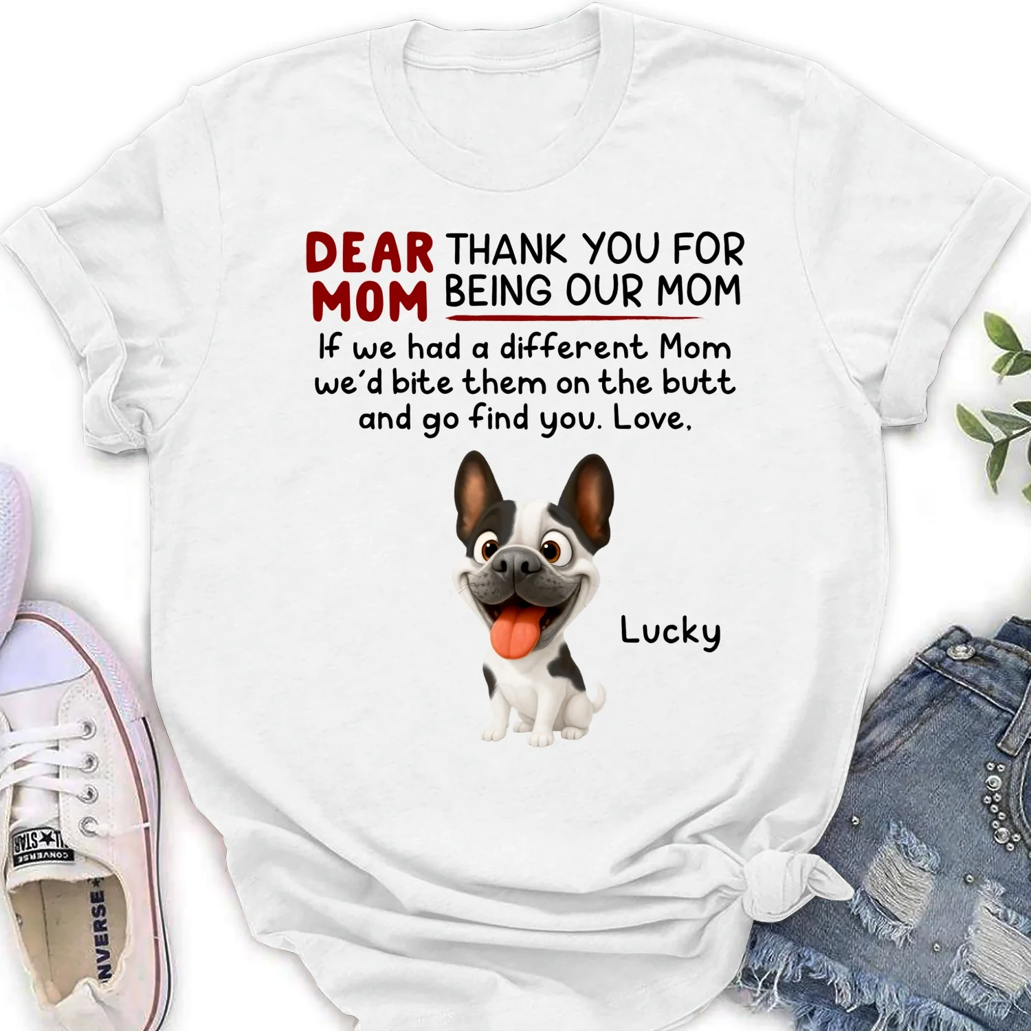 Bite Their Butt - Personalized Custom Women's T-Shirt - Image 5
