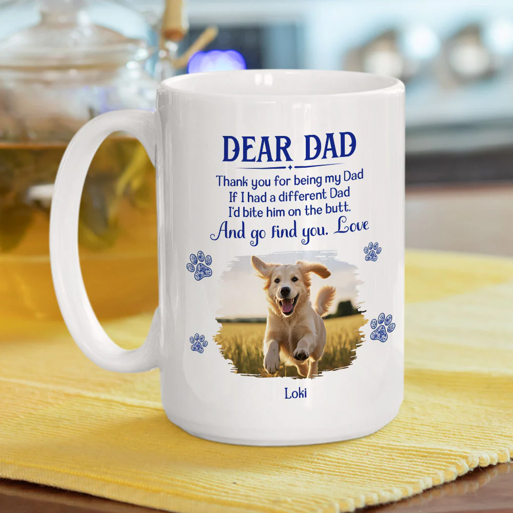Bite Them Colorful Photo - Personalized Custom Coffee Mug - Image 4