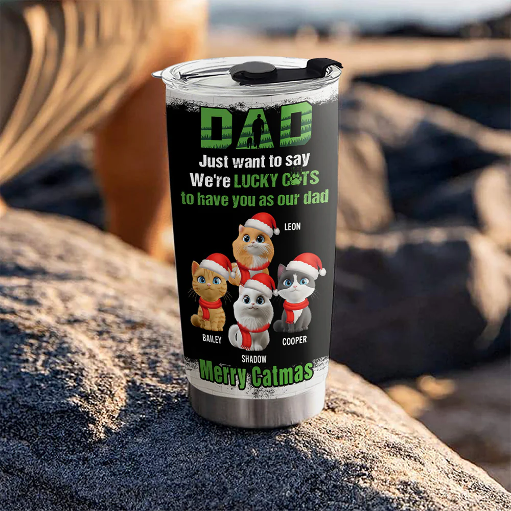 Blessed To Have My Cats - Personalized Custom Tumbler - Image 2