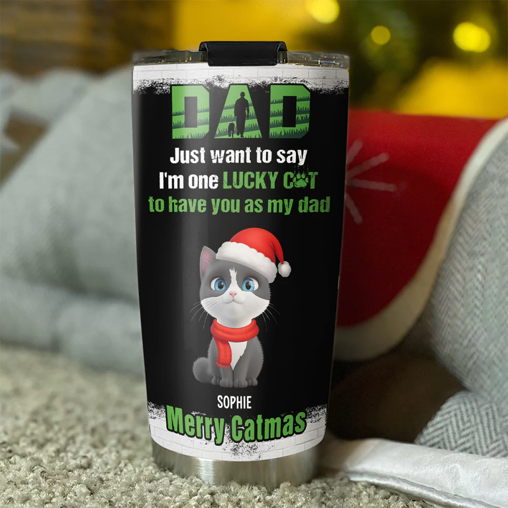 Blessed To Have My Cats - Personalized Custom Tumbler - Image 4