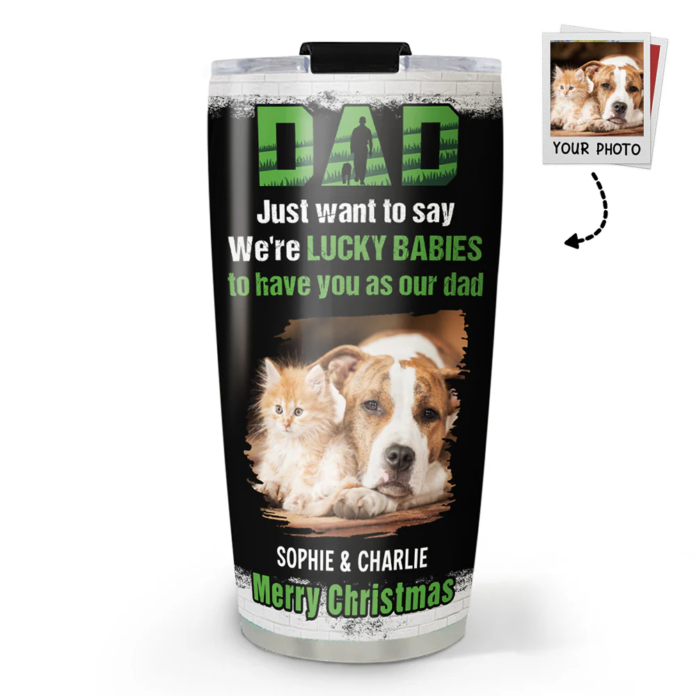 Blessed To Have My Fur Babies Photo - Personalized Custom Tumbler