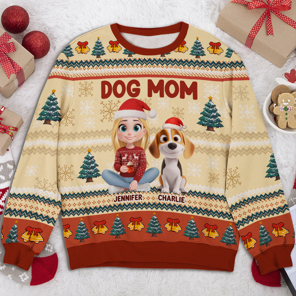 Bling Snowy Christmas - Personalized Custom All-Over-Print Sweatshirt