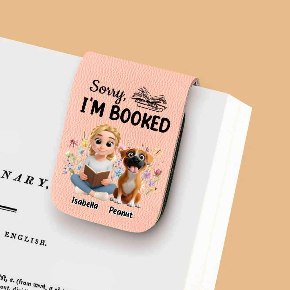 Booked Already By My Babies - Personalized Custom Leather Bookmark - Image 10