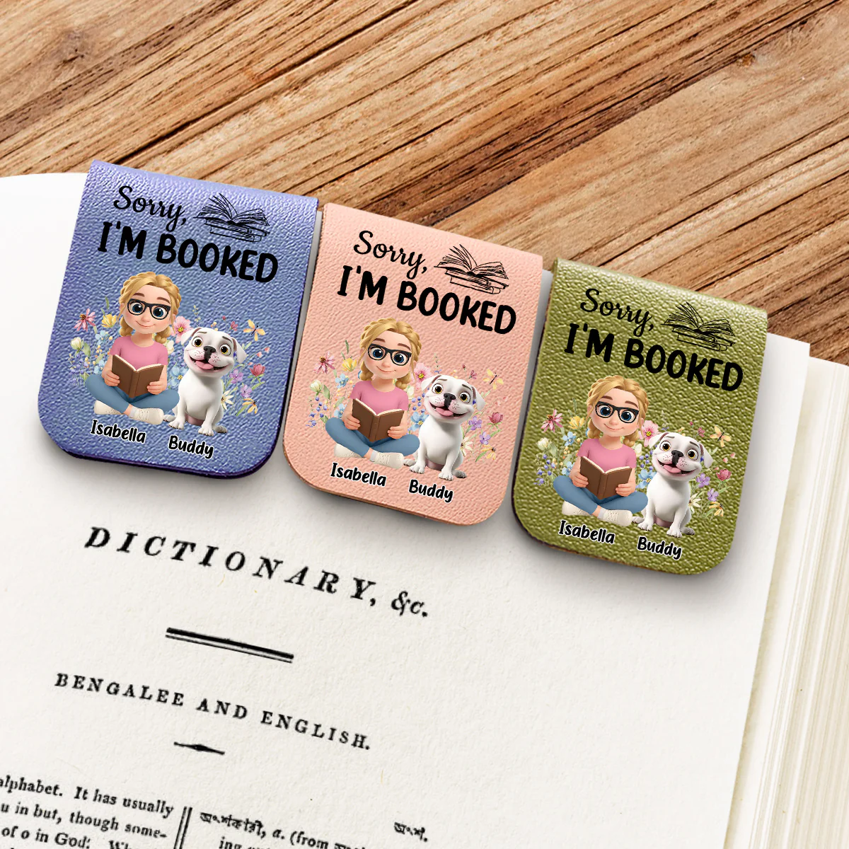 Booked Already - Personalized Custom Leather Bookmark