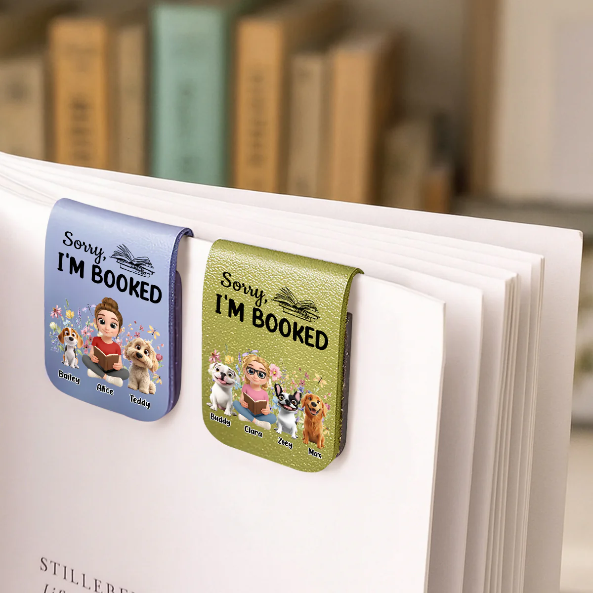 Booked Already - Personalized Custom Leather Bookmark - Image 4