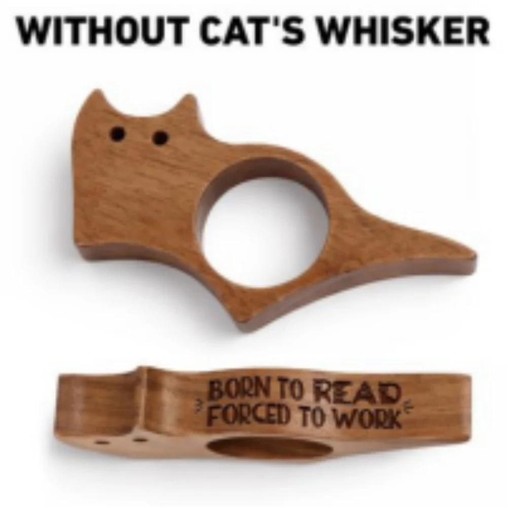 Born To Read - Personalized Custom Cat Book Page Holder - Image 6