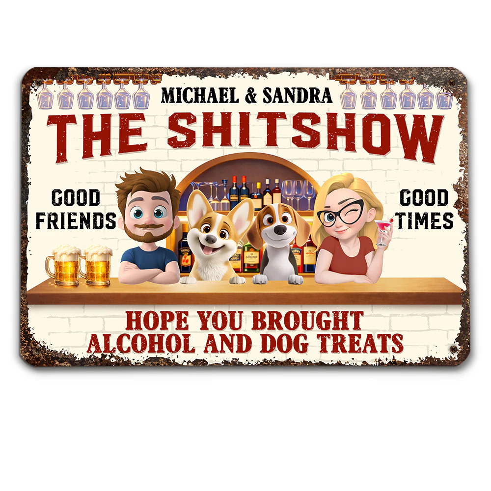 Brought To My House - Personalized Custom Metal Sign