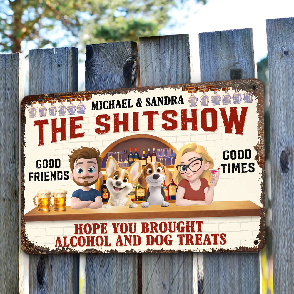 Brought To My House - Personalized Custom Metal Sign - Image 2