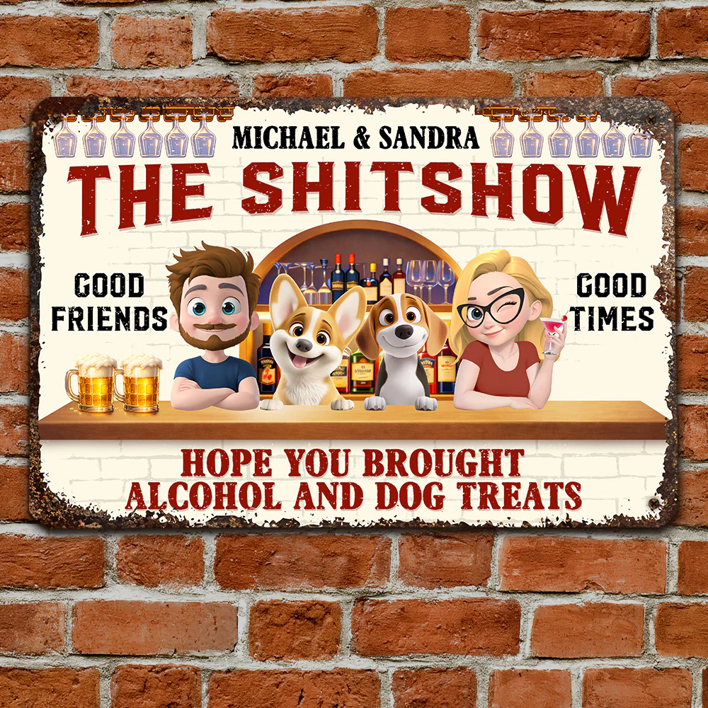 Brought To My House - Personalized Custom Metal Sign - Image 3