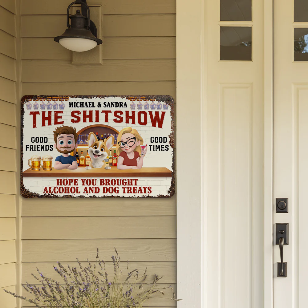 Brought To My House - Personalized Custom Metal Sign - Image 4