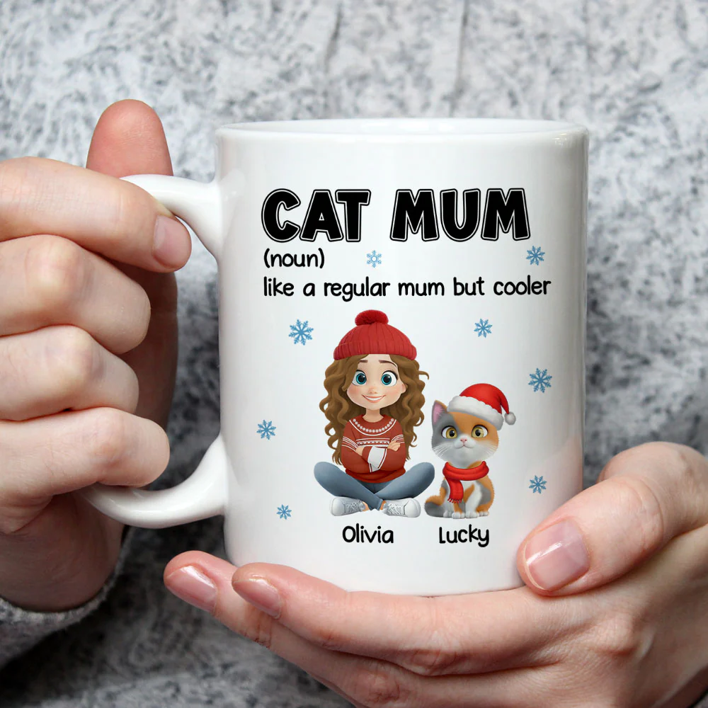 But Cooler Cat Version - Personalized Custom Coffee Mug - Image 3