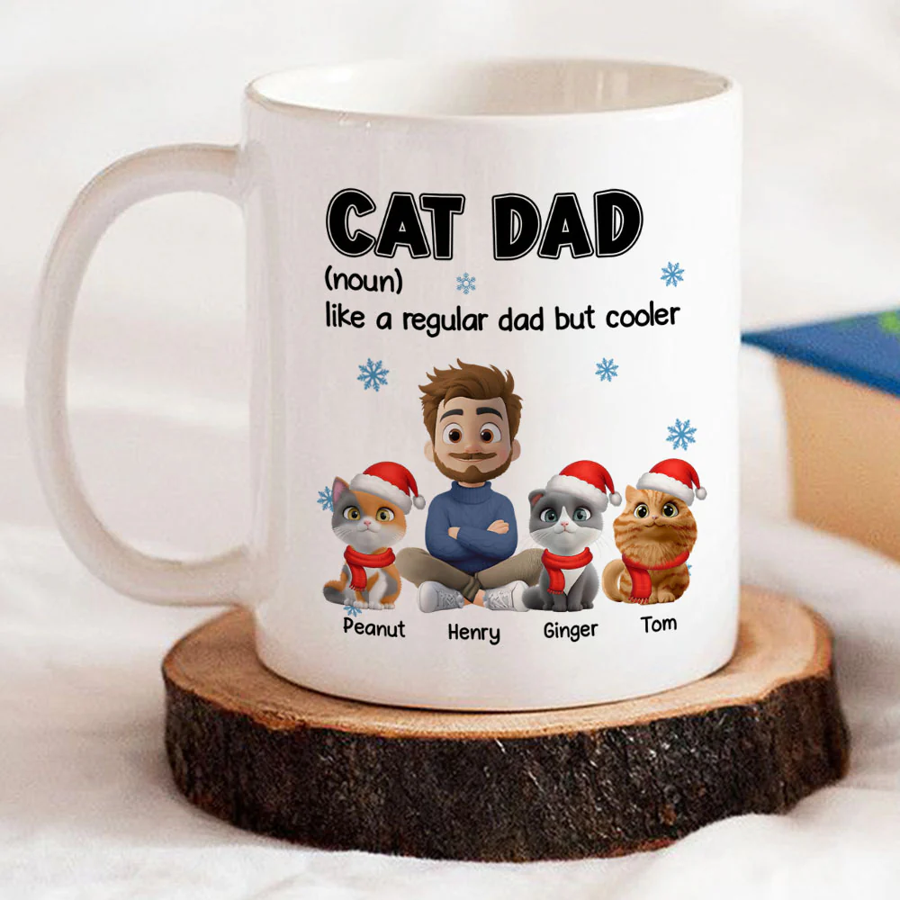 But Cooler Cat Version - Personalized Custom Coffee Mug - Image 4