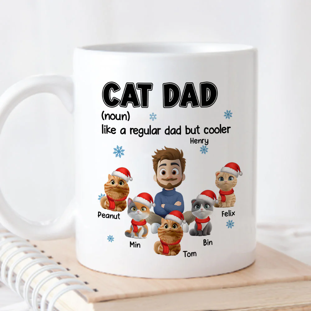 But Cooler Cat Version - Personalized Custom Coffee Mug - Image 5