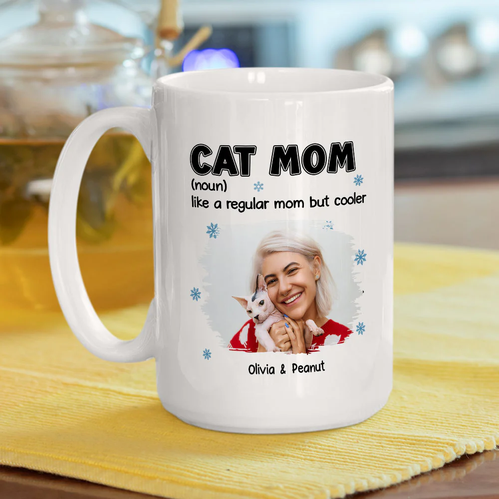But Cooler Cat Version Photo - Personalized Custom Coffee Mug - Image 3