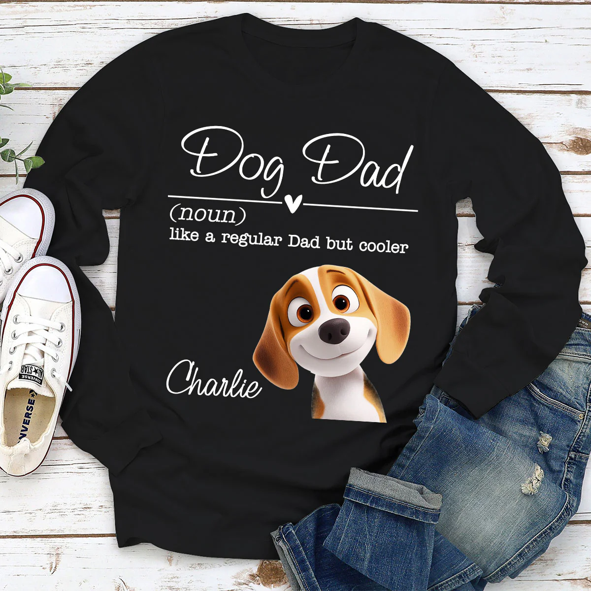 But Cooler - Personalized Custom Long Sleeve T-shirt - Image 2