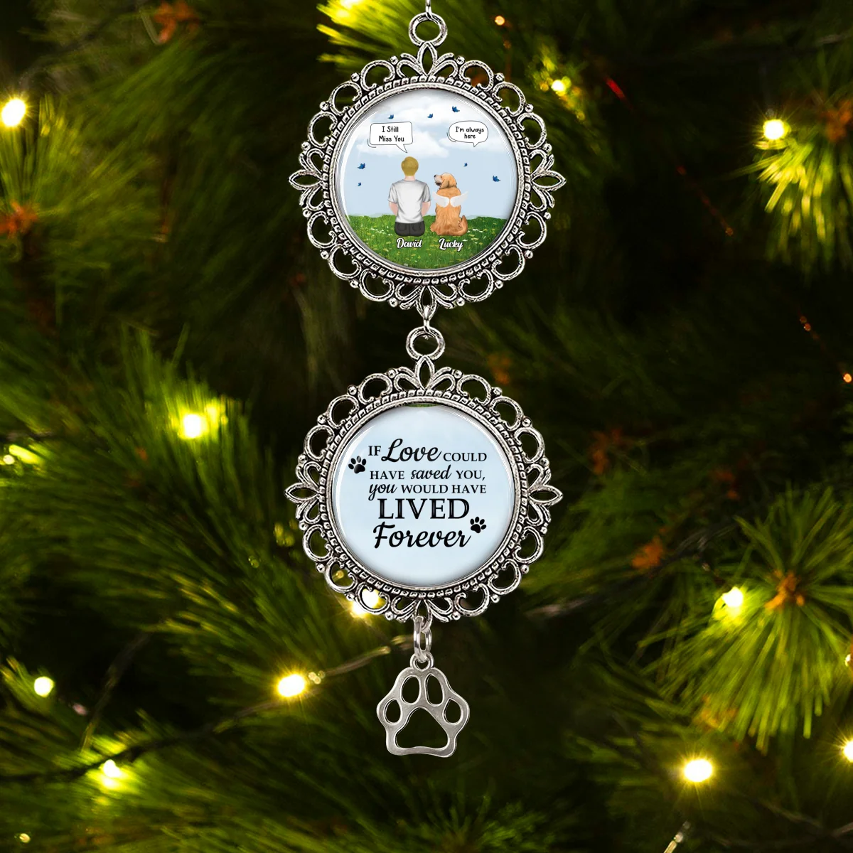 But My Heart Was Not Ready - Personalized Custom Charming Ornament - Image 6