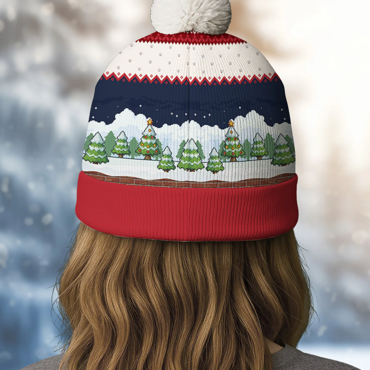 Can Not Be Broken Fur Ver - Personalized Custom Bobble Beanie Hat - Image 4
