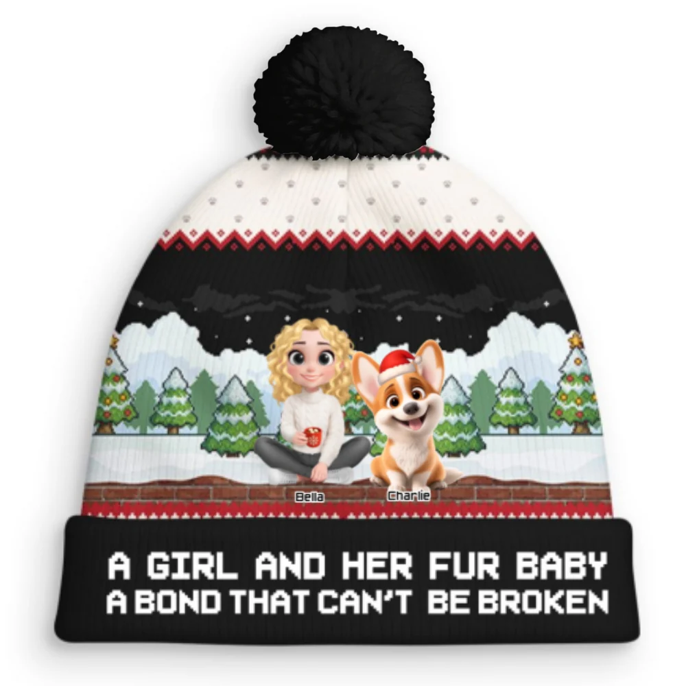Can Not Be Broken Fur Ver - Personalized Custom Bobble Beanie Hat - Image 8