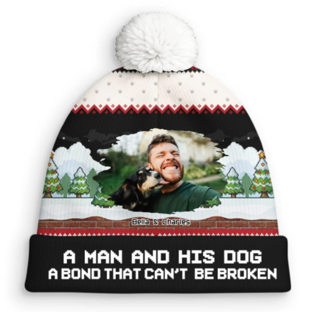Can Not Be Broken Photo - Personalized Custom Bobble Beanie Hat - Image 3