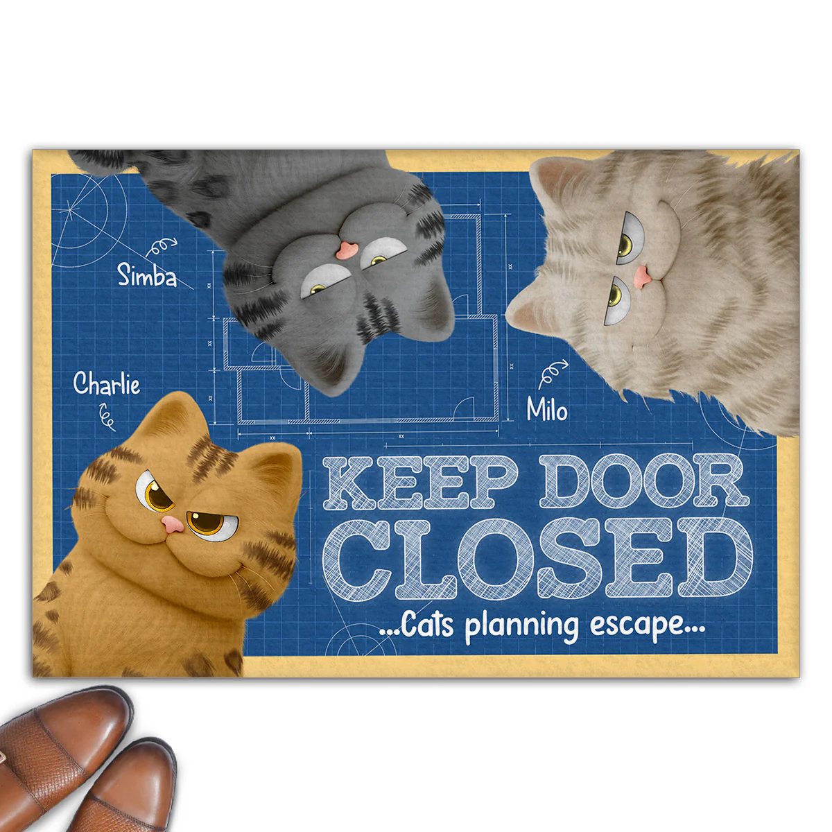 Can You Keep It Closed - Personalized Custom Doormat