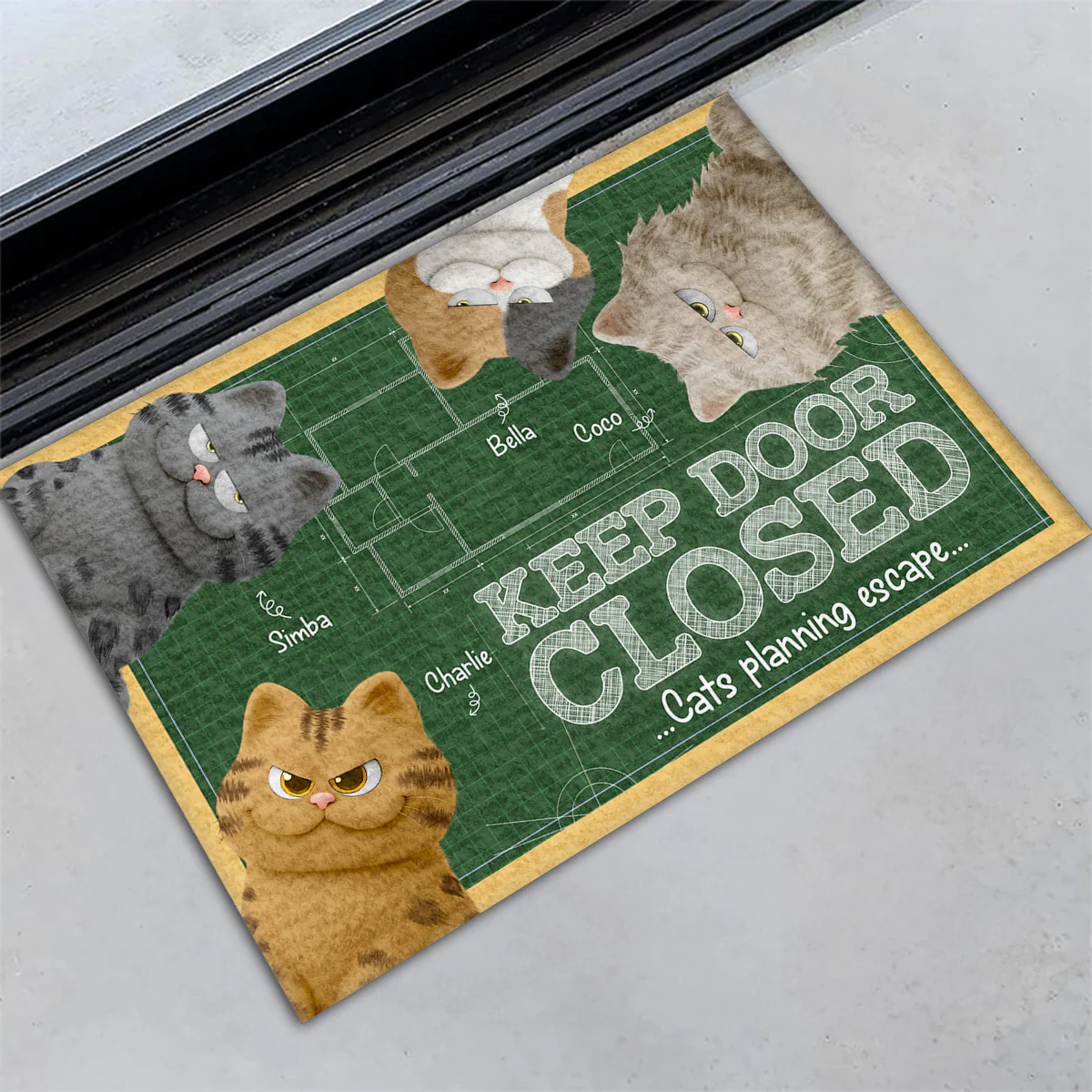 Can You Keep It Closed - Personalized Custom Doormat - Image 3