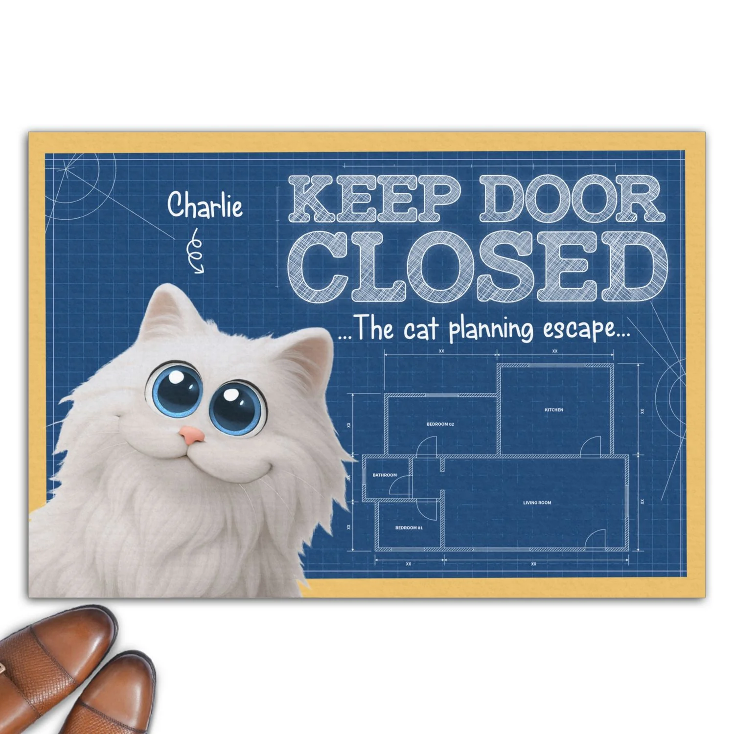 Can You Keep It Closed - Personalized Custom Doormat - Image 7
