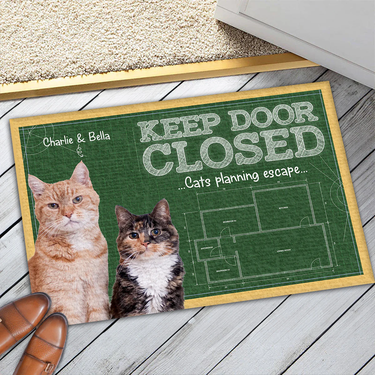 Can You Keep It Closed Photo - Personalized Custom Doormat - Image 3
